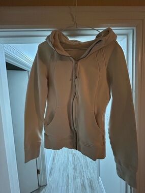 lululemon athletica Cream Zip-Up Hoodie